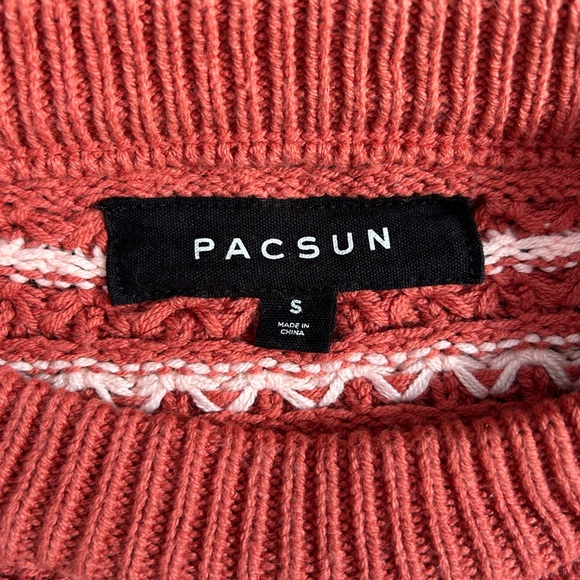 pacsun orange knit sweater - Picture 3 of 3